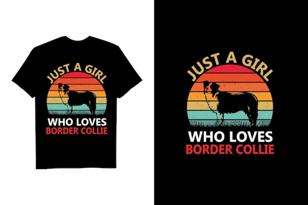 Just a girls who love Bernard Dog Retro Vector T Shirt Design