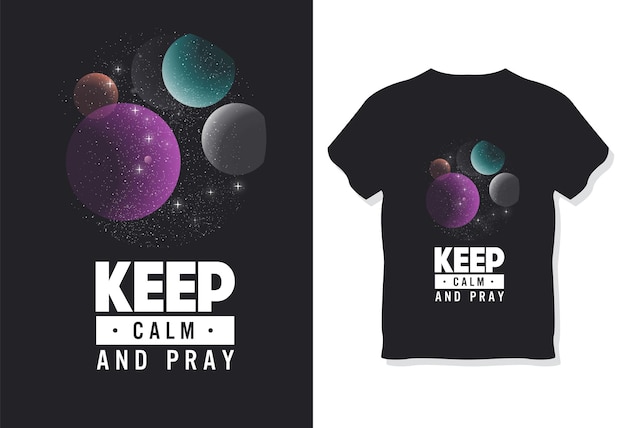 Just keep tshirt vector design