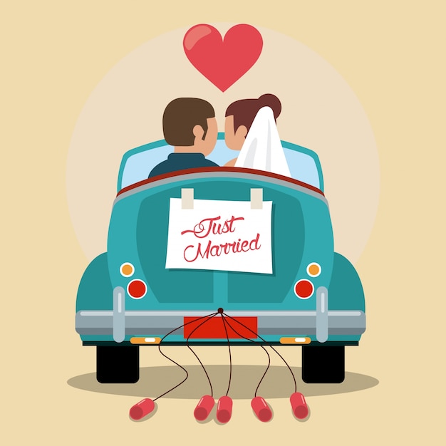 Just Married Car Images - Free Download on Freepik