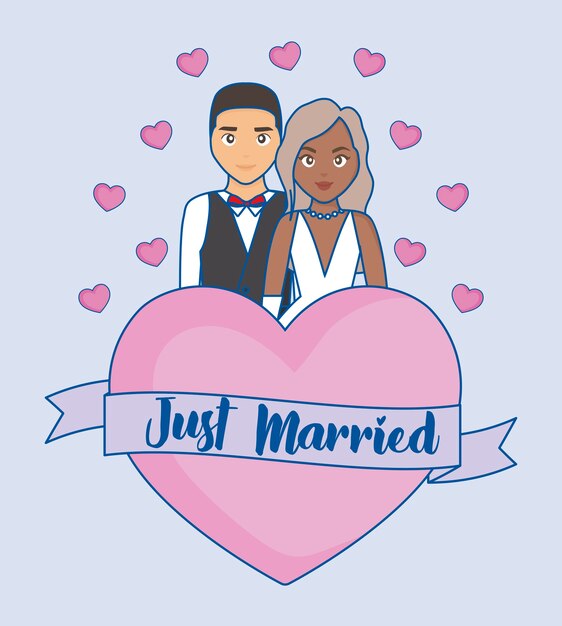 just married design