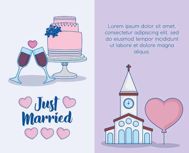 Just married design