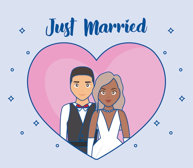 just married design