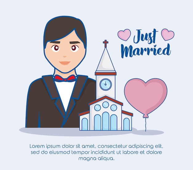 Just married design