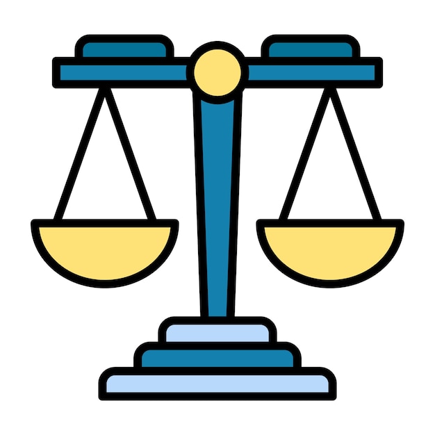 Justice Flat Illustration