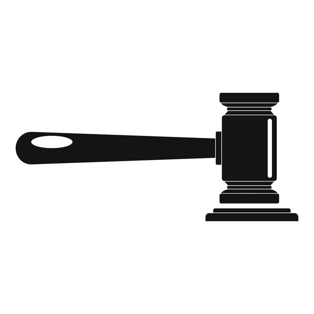 Vector justice icon simple illustration of justice vector icon for web