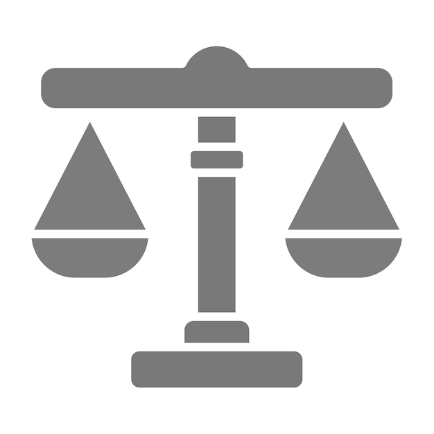 Vector justice icon