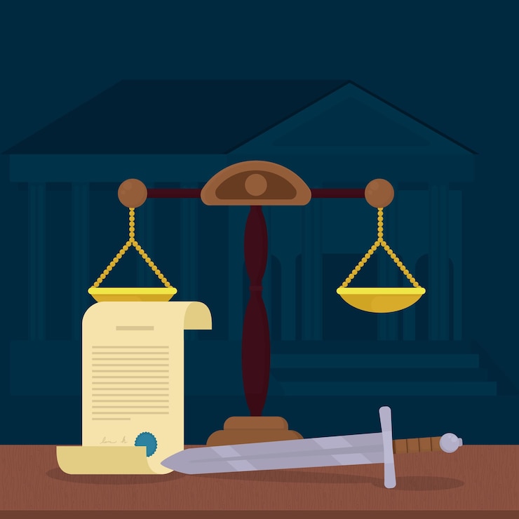 वेक्टर justice illustration design