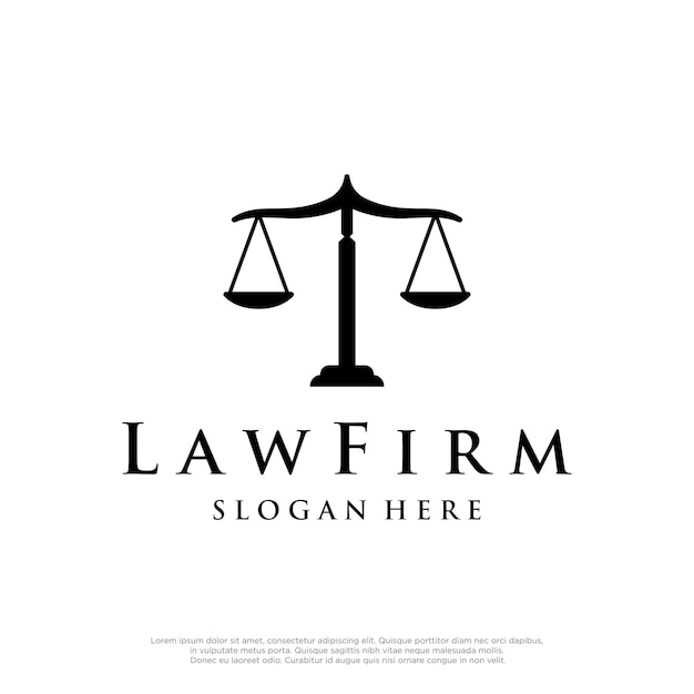 Justice law firm logo attorney