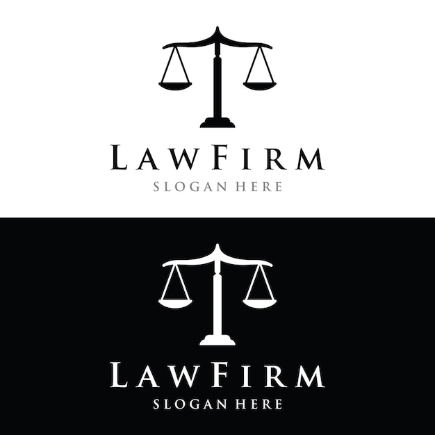 Justice law firm logo attorney