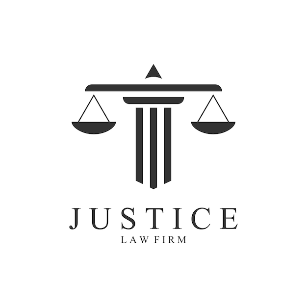 Justice Law Logo Template Vector Illustration