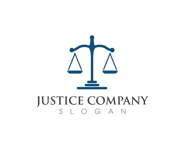 Justice law Logo Template vector