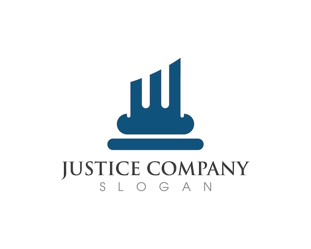 Vector justice law logo template vector