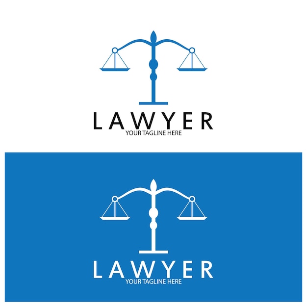 Justice law logo template