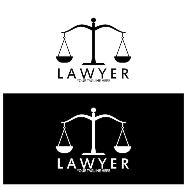 Justice law logo template