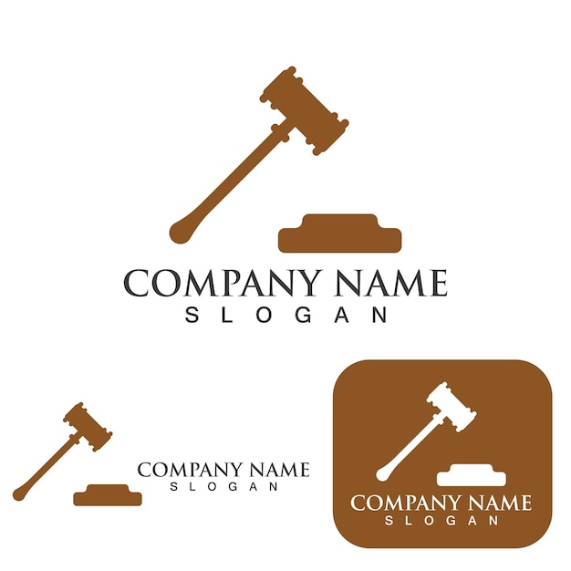 Vector justice law logo template