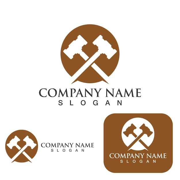 Justice law Logo Template