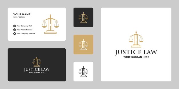 Justice logo design lawyer combine with letter H