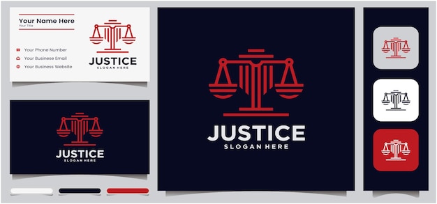 justice logo universal law lawyer sword scale creative law firm logo design logo template