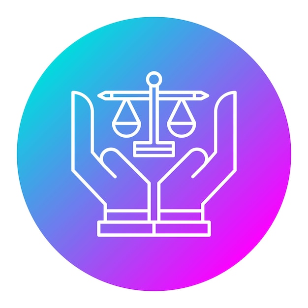 Justice vector icon can be used for banking and finance iconset