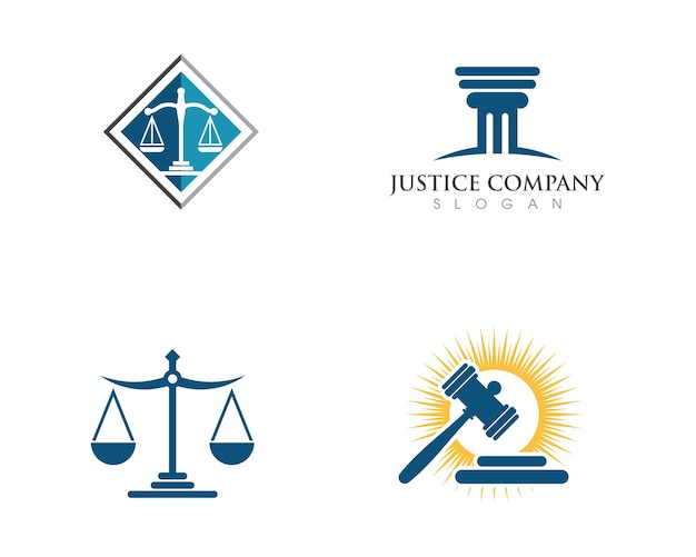 justitie wet Logo sjabloon vector