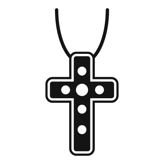 Vector juwelier kruis pictogram eenvoudige illustratie van juwelier kruis vector pictogram voor webdesign geïsoleerd op een witte achtergrond