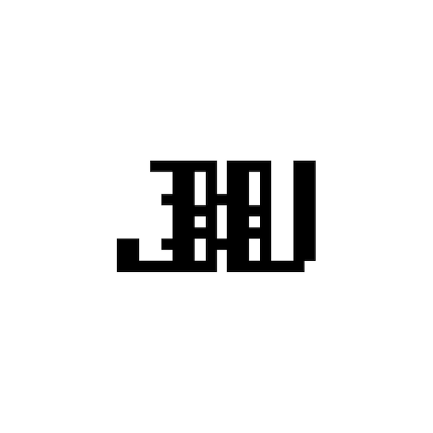 JVモノグラムロゴデザイン文字テキスト名シンボルモノクロロゴタイプアルファベット文字シンプルロゴ