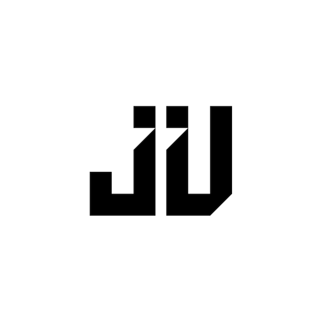 JVモノグラムロゴデザイン文字テキスト名シンボルモノクロロゴタイプアルファベット文字シンプルロゴ