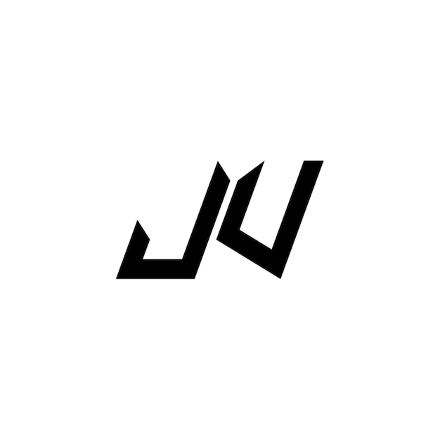 JVモノグラムロゴデザイン文字テキスト名シンボルモノクロロゴタイプアルファベット文字シンプルロゴ