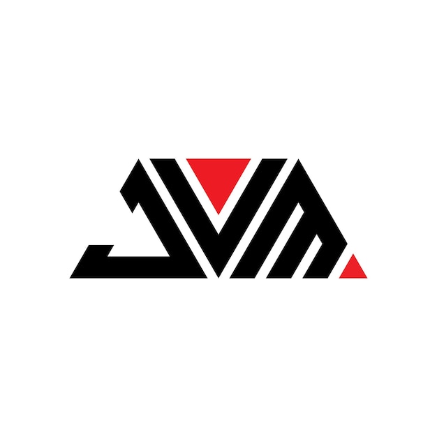 jvm triangle letter logo design with triangle shape jvm triangle logo design monogram jvm triangle vector logo template with red color jvm triangular logo simple elegant and luxurious logo jvm