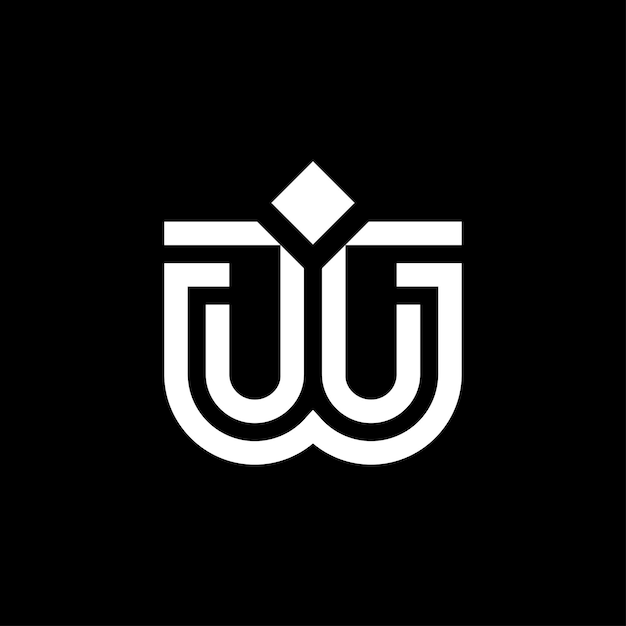 JW monogram logo ontwerp