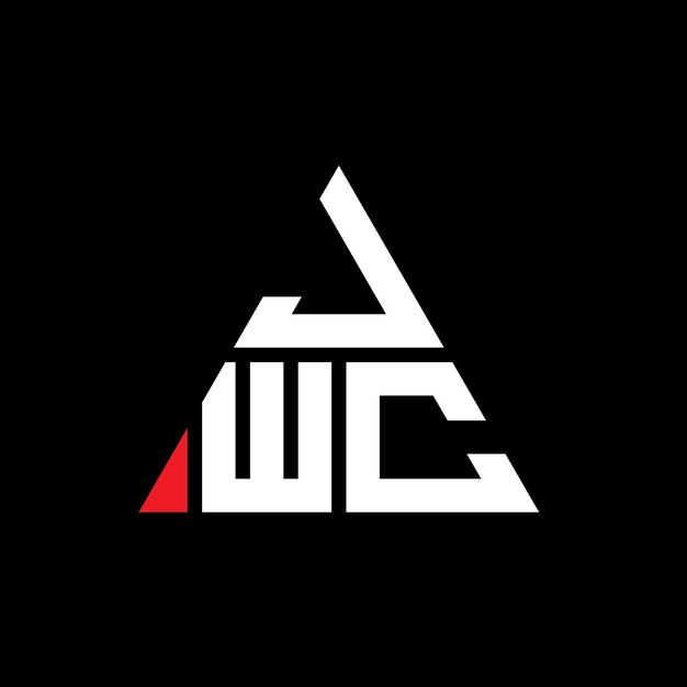 jwc triangle letter logo design with triangle shape jwc triangle logo design monogram jwc triangle vector logo template with red color jwc triangular logo simple elegant and luxurious logo