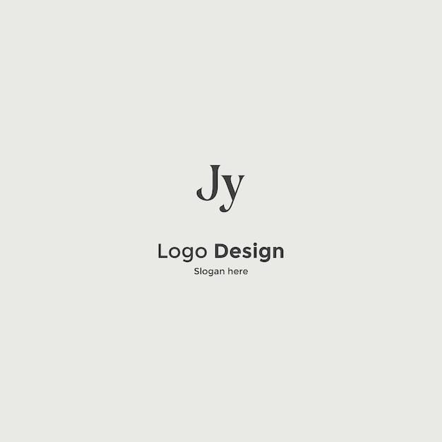 Jy ロゴ デザイン ベクトル画像