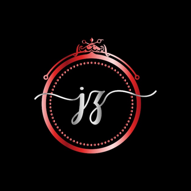 Jz monogrammen logo, salon, luxury cosmetics spa beauty vector sjabloon