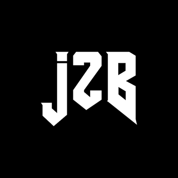 JZB letter logo ontwerp voor technologiebedrijf JZB logo ontwerp zwarte en witte kleurencombinatie JZB Logo JZB vector JZB ontwerp JZB icoon JZB alfabet JZB typografie logo ontwerp