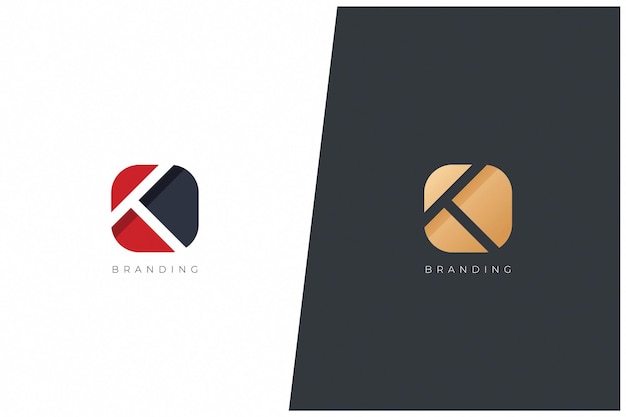 K Brief Logo Vector Handelsmerk. Universeel merk met K-logotype