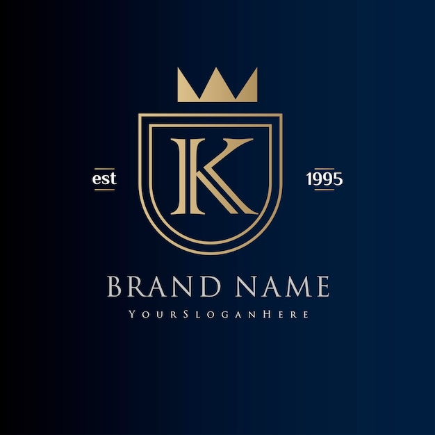 Vector k elegance logo design