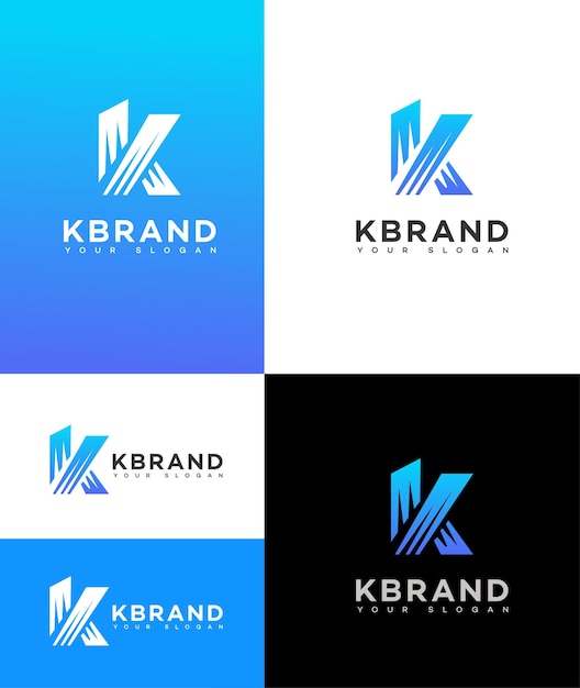 K Letter Logo Icon Merk Identiteitsteken K Letter Symbol Template