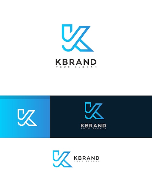 K Letter Logo Icon Merk Identiteitsteken K Letter Symbol Template
