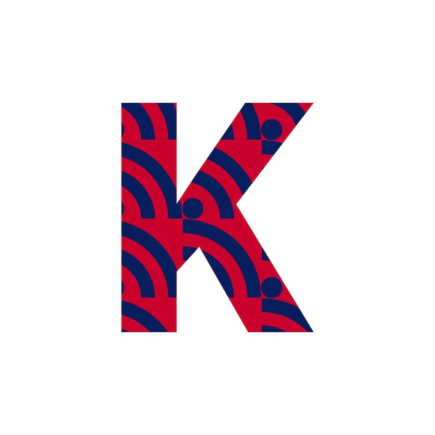 K letter logo or k text logo and k word logo design