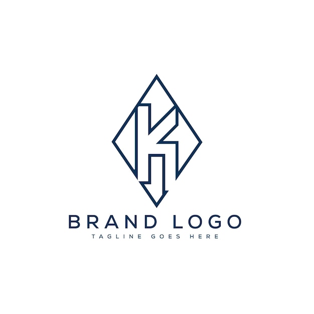 K letter logo ontwerp vector sjabloon ontwerp voor merk