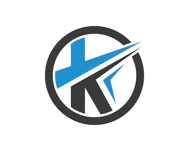 K letter logo vector icon design