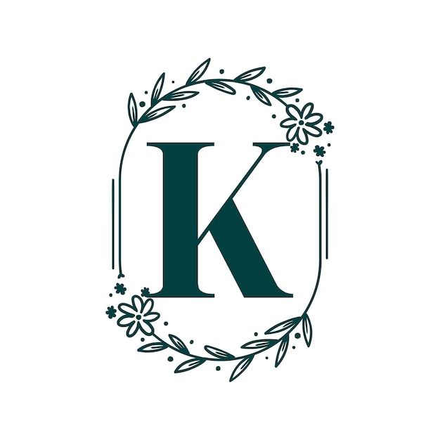 Vector k letter monogram