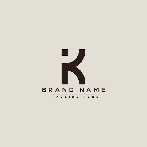 K Logo Design Template Vector Graphic Branding Element.