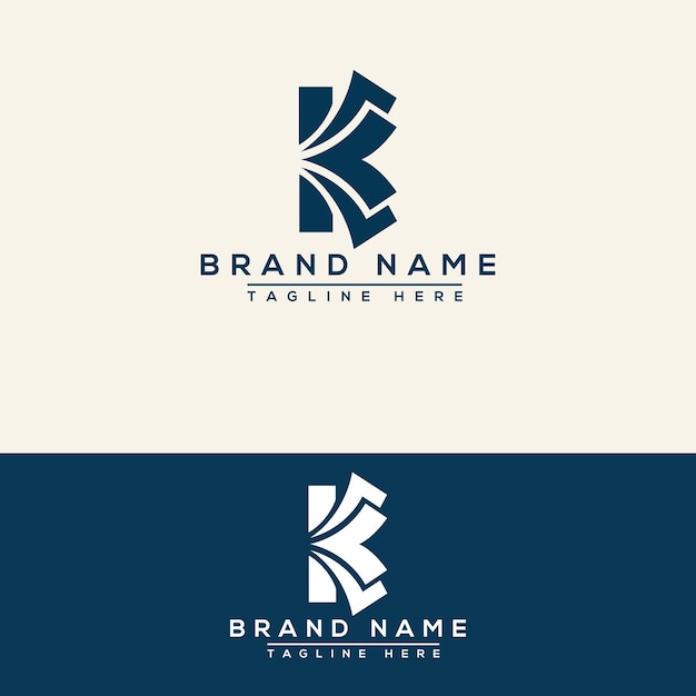 Vettore elemento di branding grafico vettoriale del modello di progettazione del logo k.