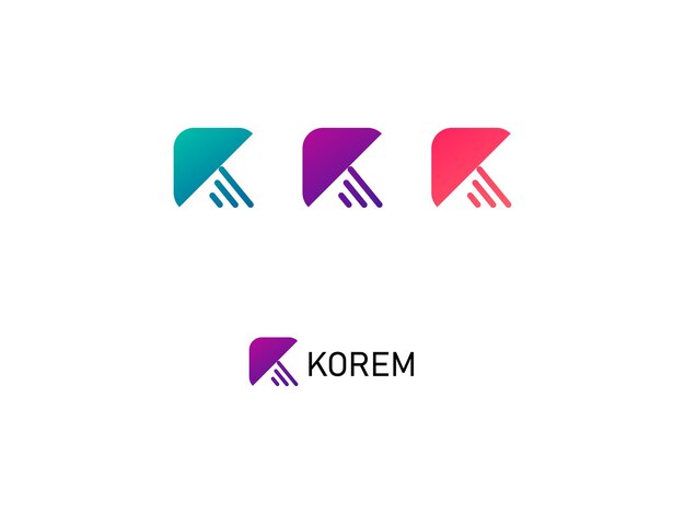 K logo design