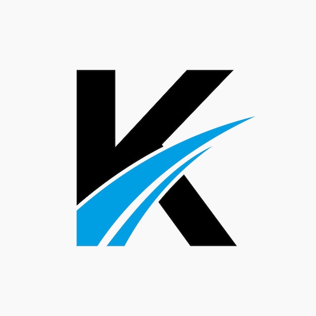 K Logo K Letter Logo Design Template