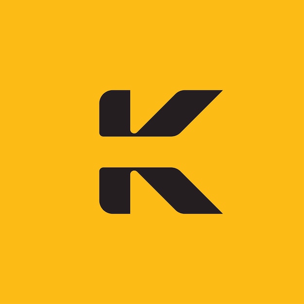 K Logo-ontwerp en sjabloon Creatieve K-pictogram initialen gebaseerd Letters in vector