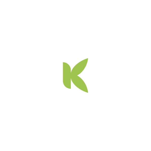 K nature logo design