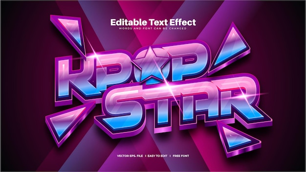 Effetto testo k-pop star