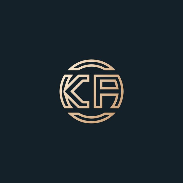 Premium Vector | Ka initial letter logo design vector image